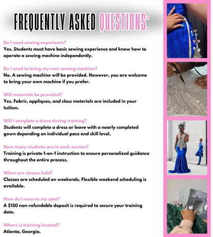 PROM DRESS CLASS (DEPOSIT)