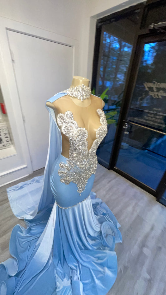 Azurè Prom Dress / with gloves